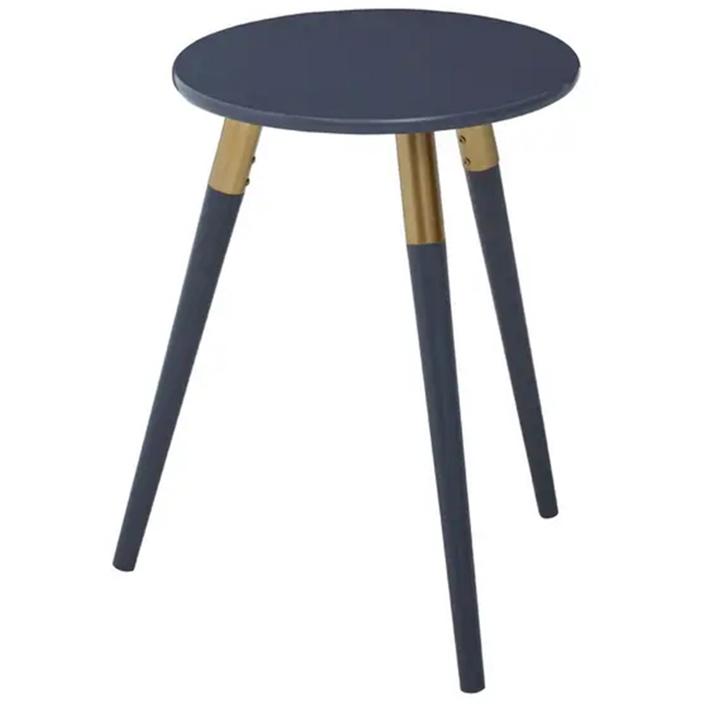 Premier Housewares Dark Grey Round Top Side Table Image 2