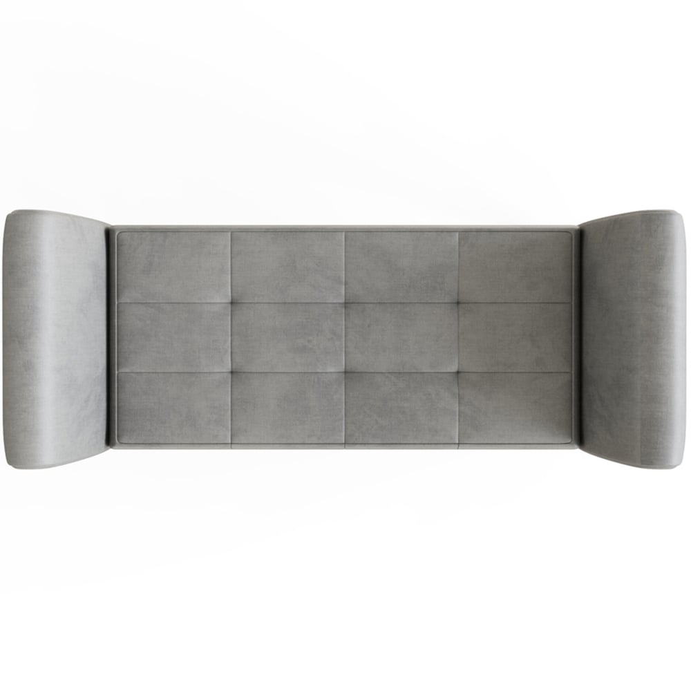 GFW Balmoral Grey Upholstered Window Seat Image 6