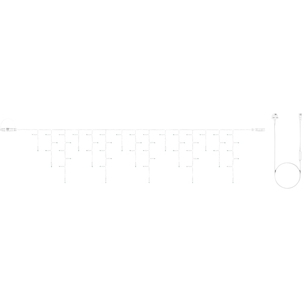 Eagle Connect 300 Cool White LED White Icicle Light 12m Image 2