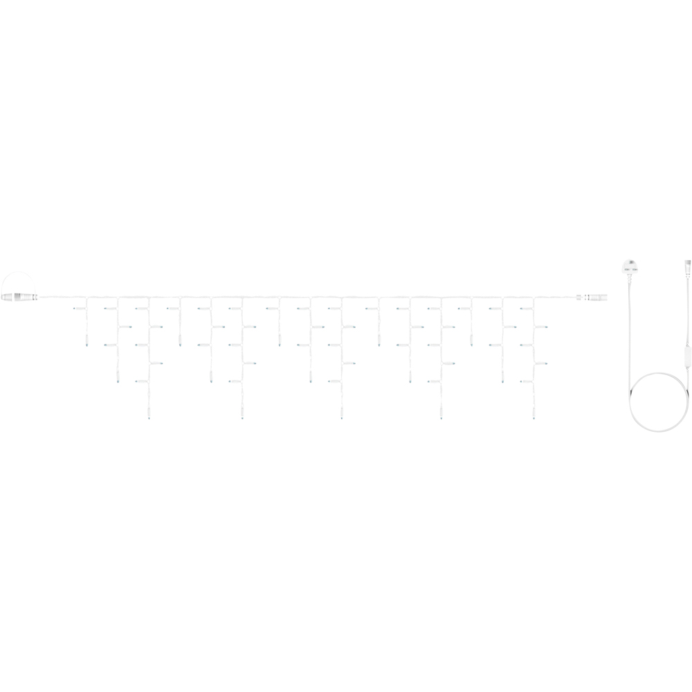 Eagle Connect 120 Cool White LED White Icicle Light 4m Image 2