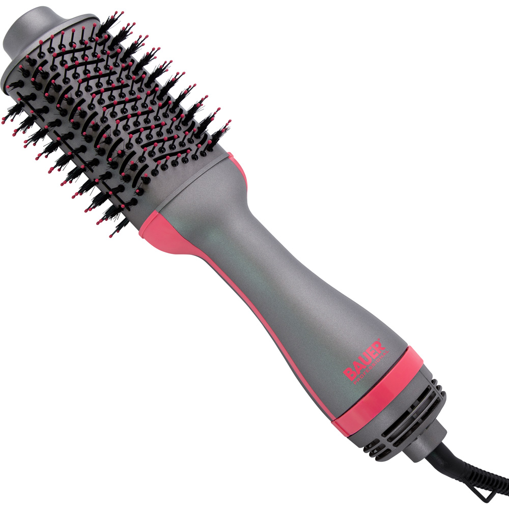 Bauer Professional Grey Hot Air Blow Dry Brush Image 1