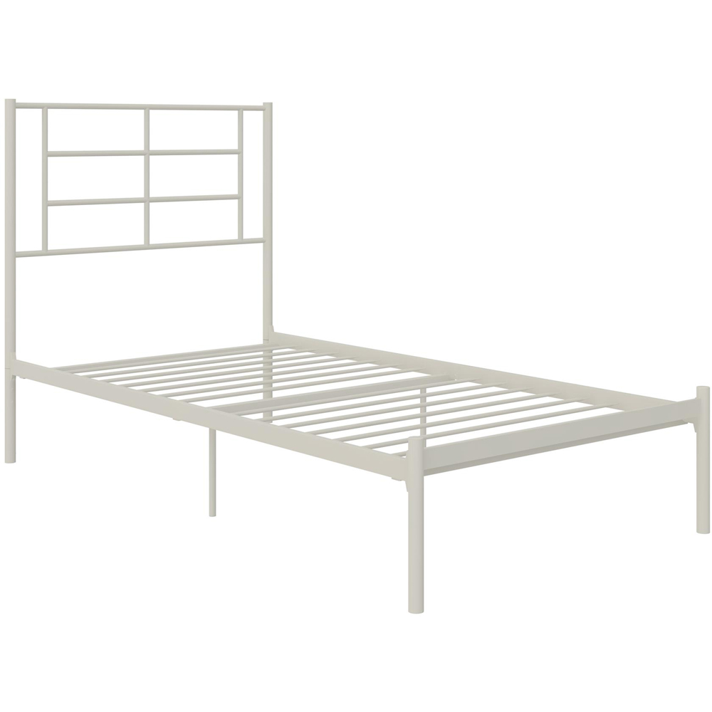 Dorel Jensen Single White Metal Bed Image 2