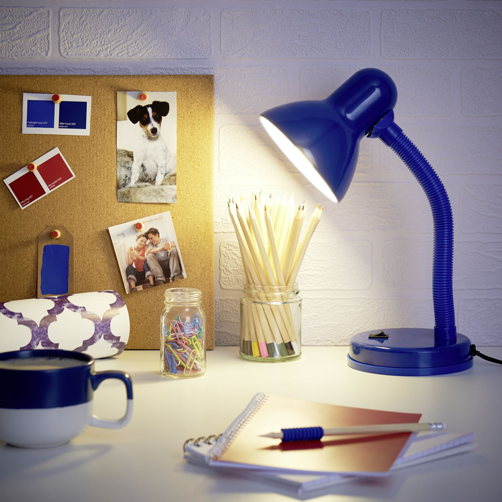 Wilko Blue Desk Lamp Image 8