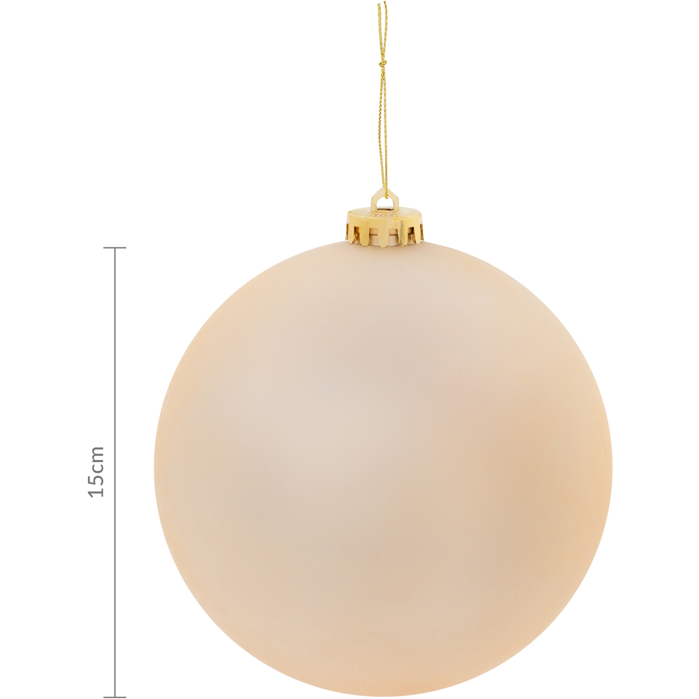 The Christmas Workshop Gold Matte Bauble 3 Pack Image 6