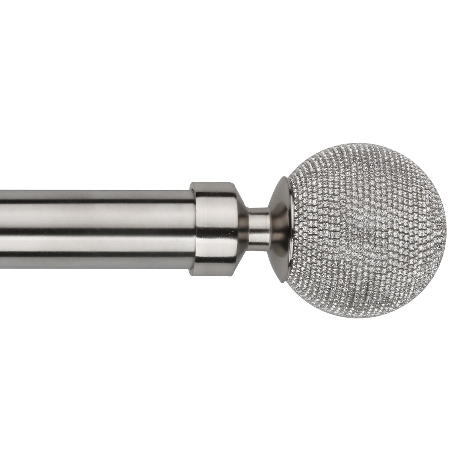 Vogue 170 to 300cm Extendable Silver Curtain Pole Image