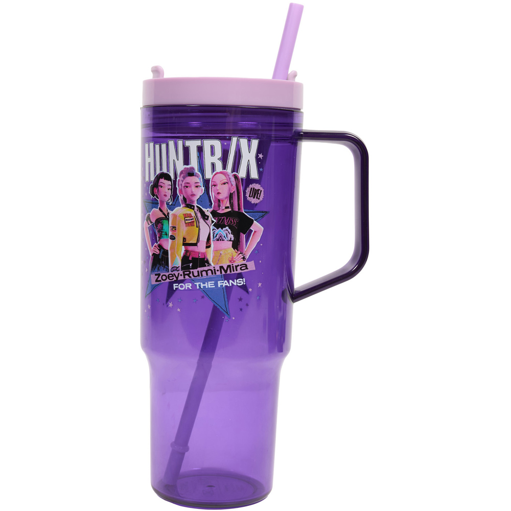 KPop Demon Hunters Plastic Tumbler Purple Image 2