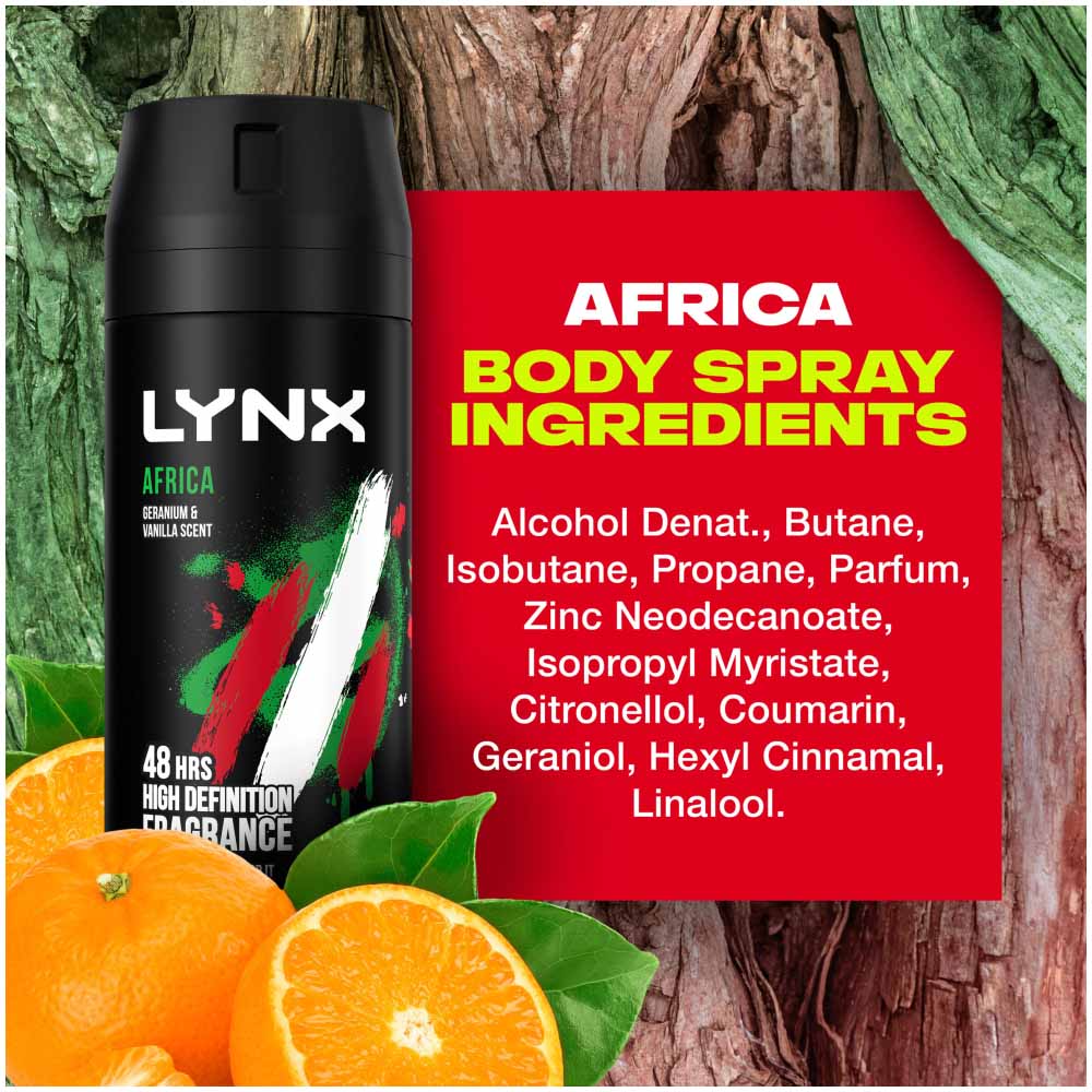 Lynx Africa Body Spray 150ml Image 9