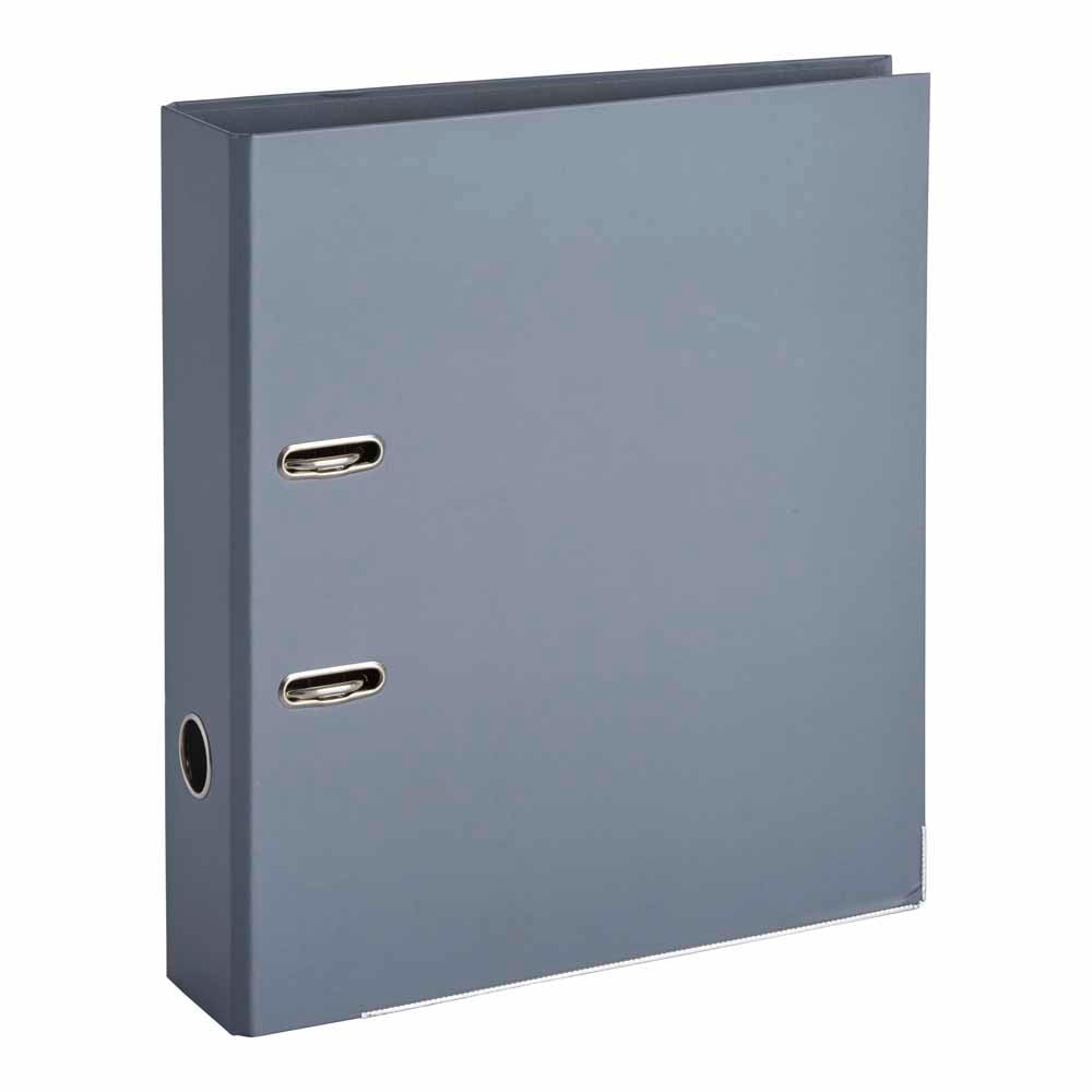 Wilko A4 Cool Grey Lever Arch File Case of 10 Image 2