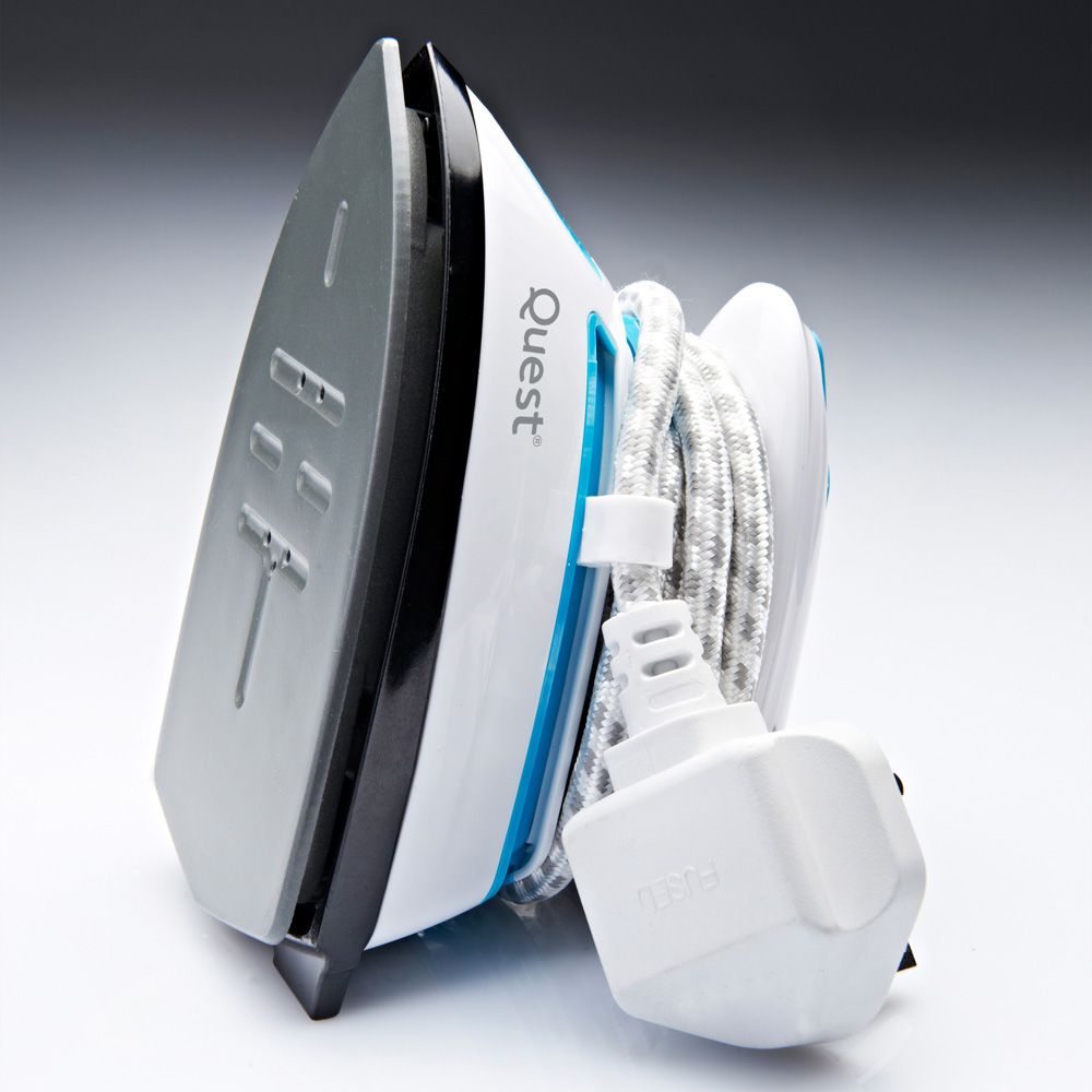 Quest 34000 Blue Mini Travel Iron with Temperature Control 408W Image 7