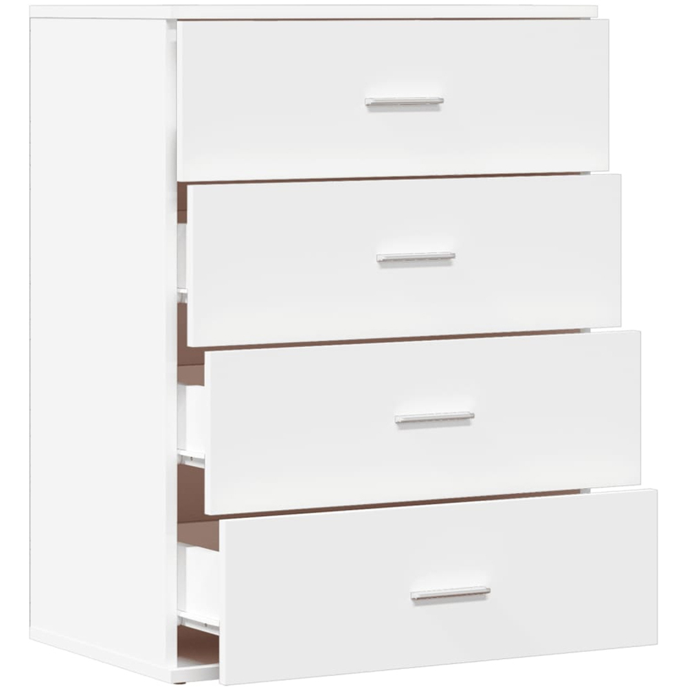 vidaXL 4 Drawer White Sideboard Image 5