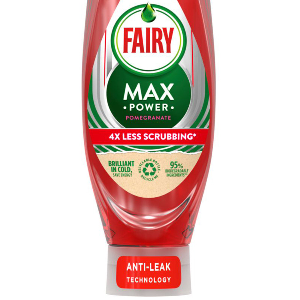 Fairy Max Power Pomegranate Washing Up Liquid 640ml Image 3