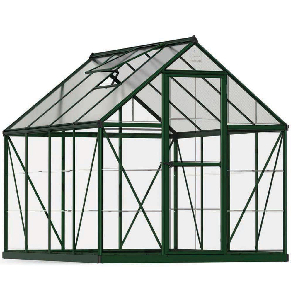 Palram - Canopia Hybrid 6 x 8ft - Green Greenhouse Image 1