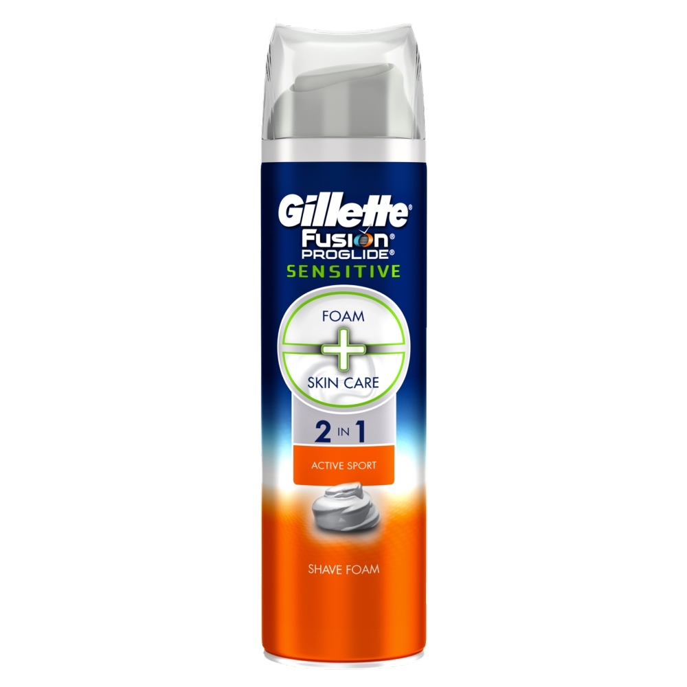 Gillette Proglide Shave Foam 2 in 1 250ml Image 2