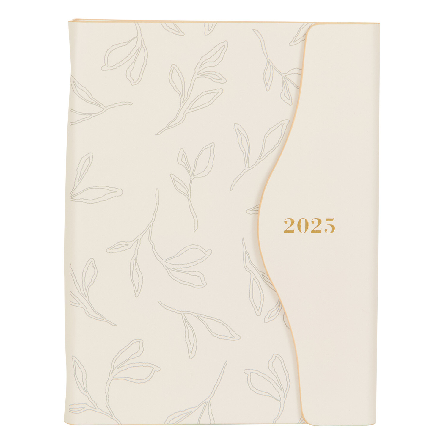 2025 Foiled PU Index Diary A5 - Black or Cream Image 4