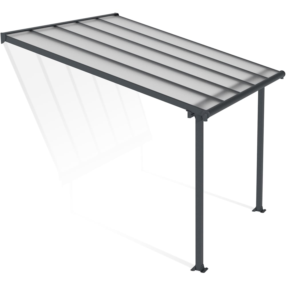 Palram Canopia Olympia Grey Clear 3 x 3.05m Patio Cover Image 1