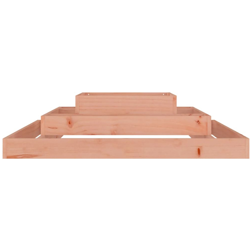 vidaXL 3 Tier Brown Douglas Wood Raised Garden Bed 27 x 110 x 110cm Image 4
