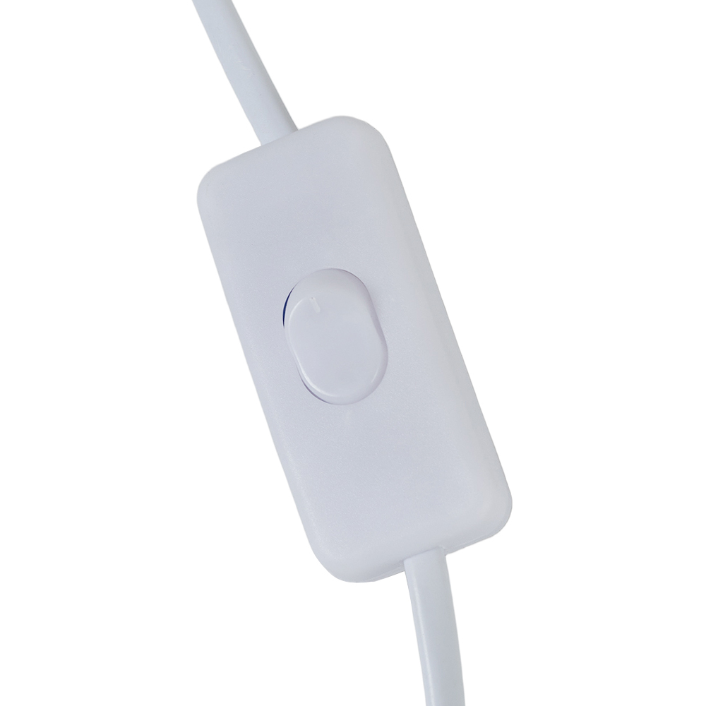 Living and Home Screw E27 Beige Gold Embroidered Fabric Shade Table Lamp E27 Image 7