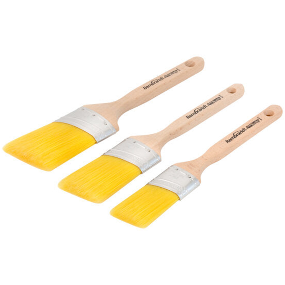 ArroWorthy Rembrandt 3 Pack Angled Cut Paint Brush Image 1