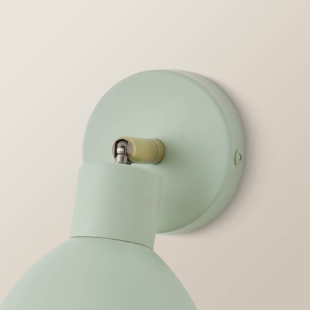 ValueLights Millie Sage Green Scallop Shade Adjustable Wall Light with Bulb 2 Pack Image 4