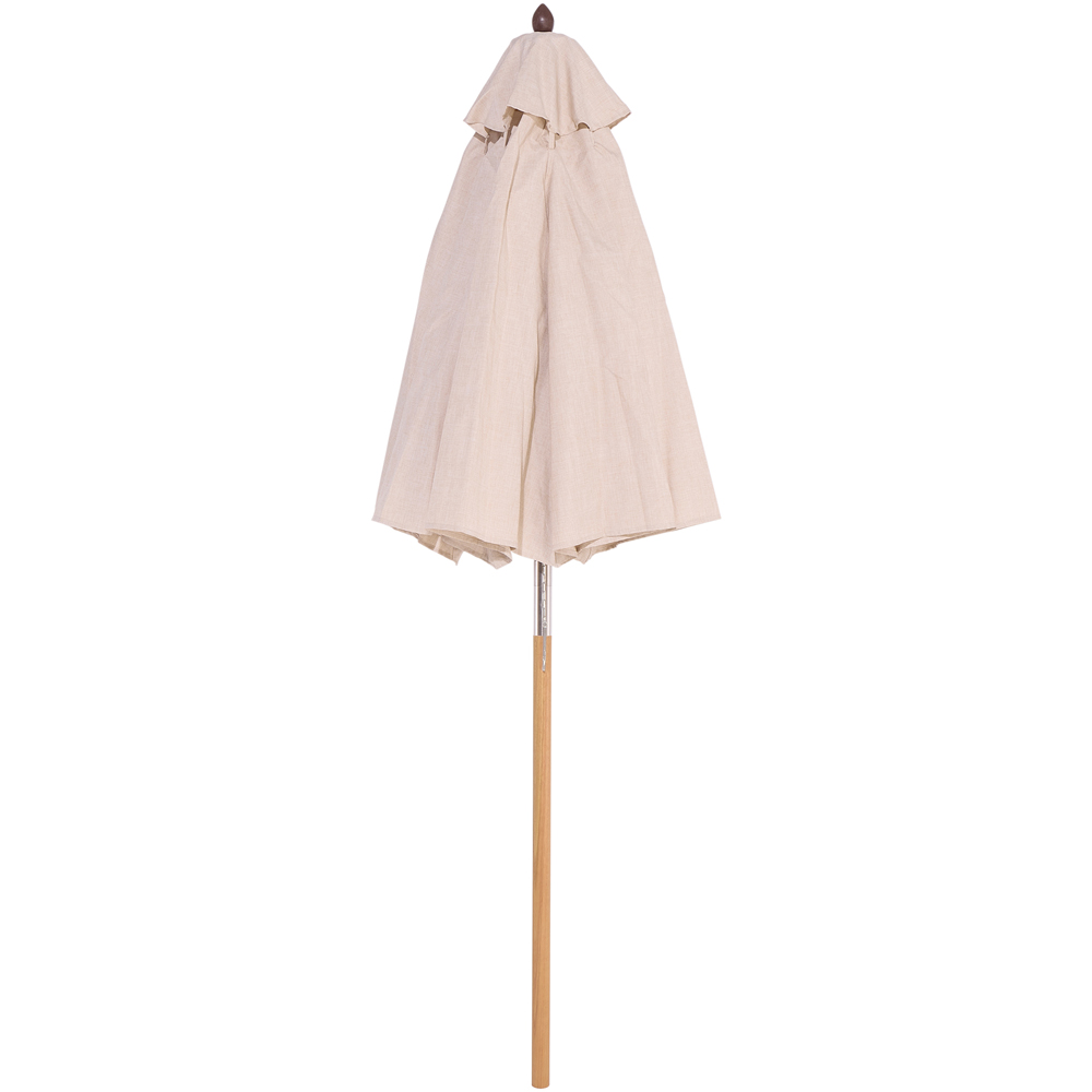 Rowlinson Ashdown Wooden Parasol 2m Image 3