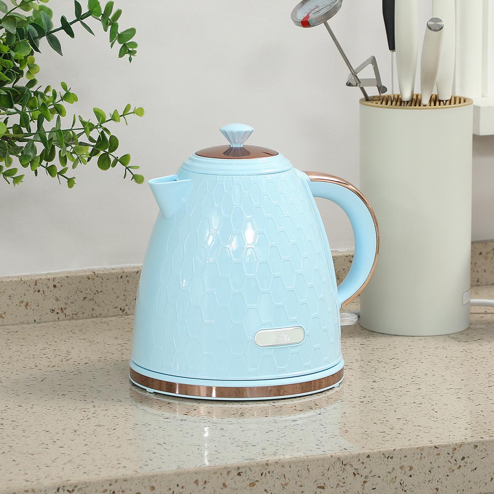 HOMCOM 800-206V70LB Light Blue 1.7L Fast Boil Electric Kettle 3kW Image 2