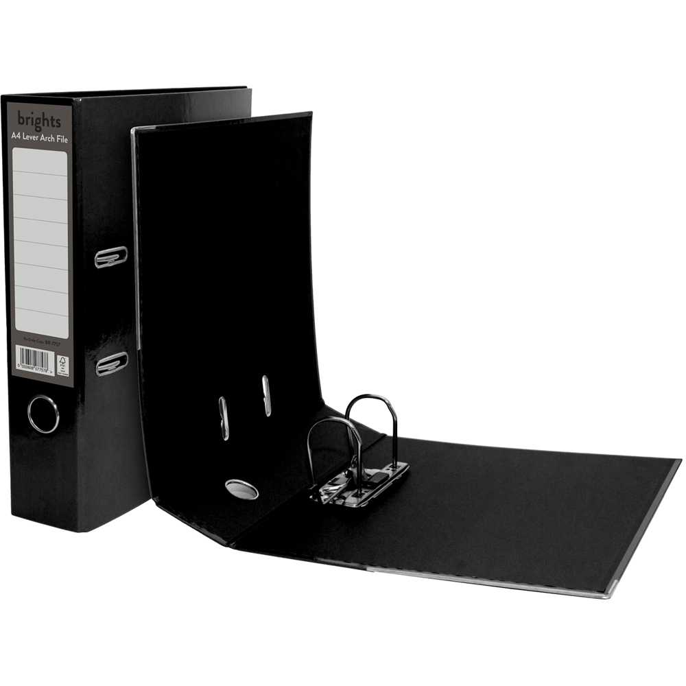 Pukka Brights A4 Black Lever Arch File Image 1