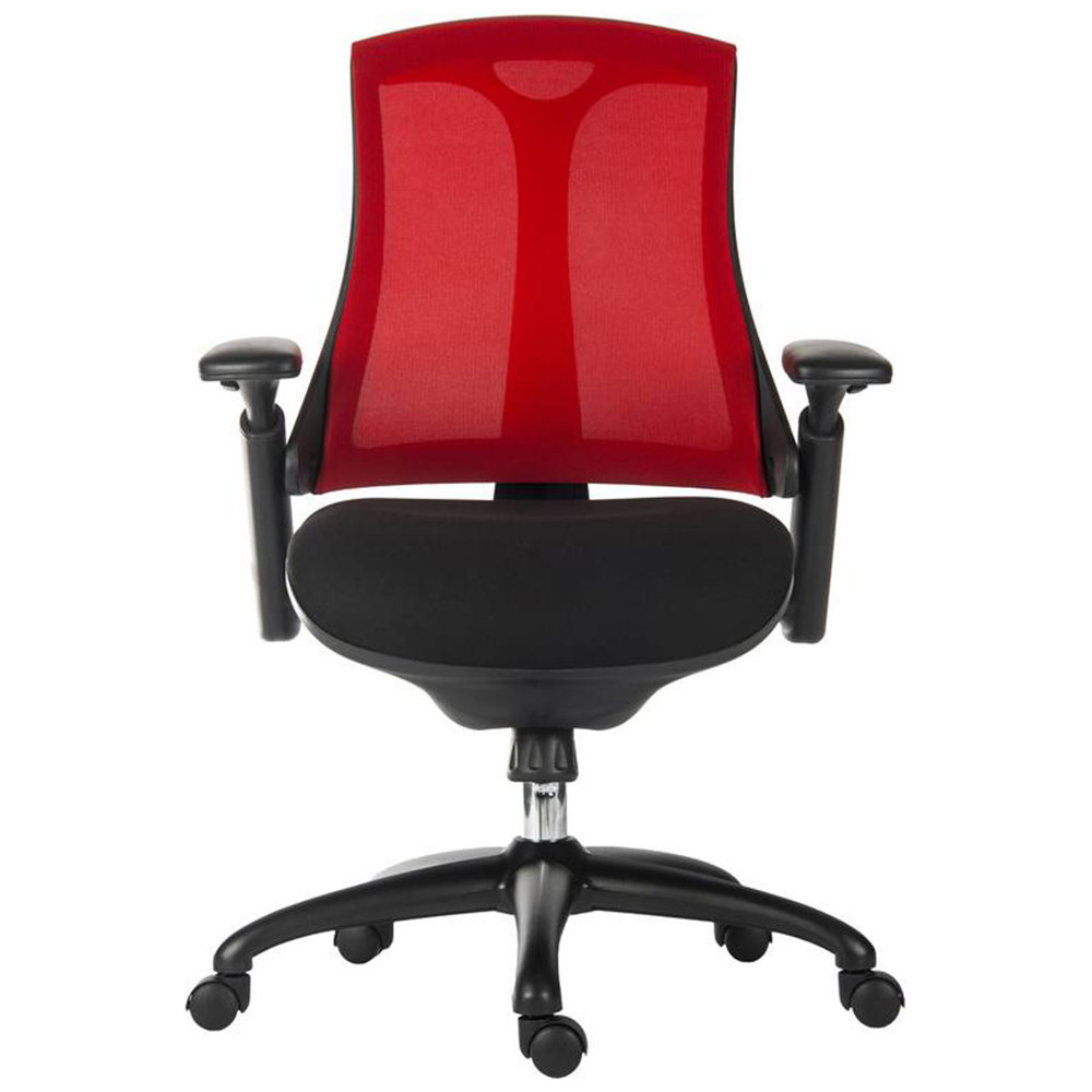 Teknik Rapport Red Mesh Swivel Office Chair Image 4