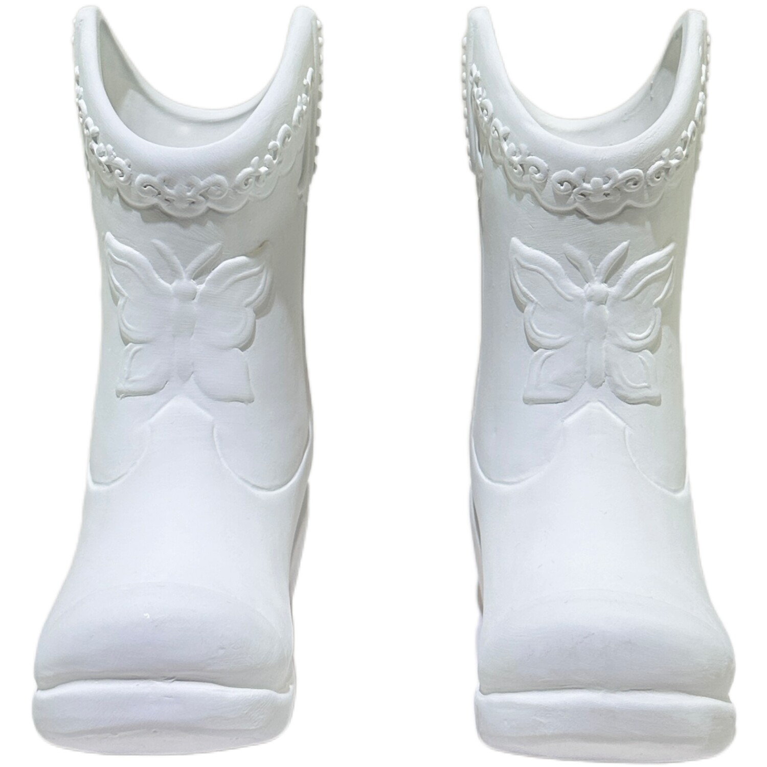 Paint Your Own Cowboy Boots White Image 2