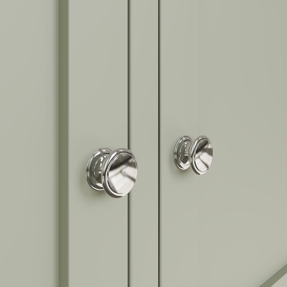 FWStyle Taberno 2 Drawer 2 Door Sage Green and Oak Sideboard Image 5