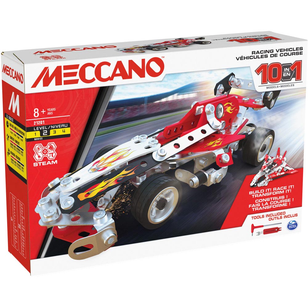 Meccano 10-in-1 Racing Vehicles Set Image 7