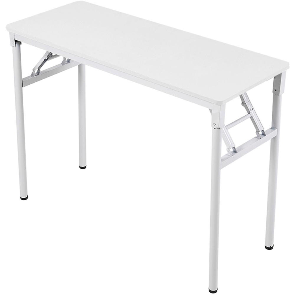 Living and Home Metal Frame Foldable Laptop Desk White Image 2