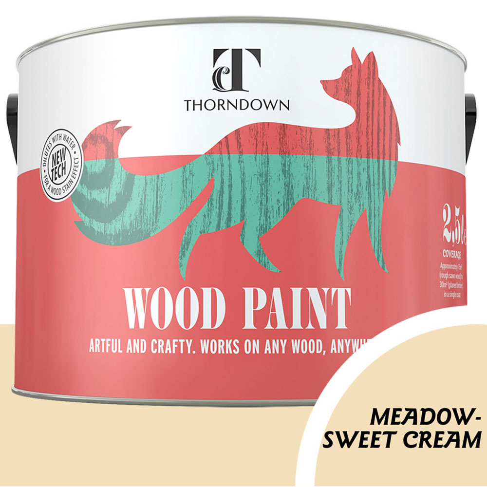 Thorndown Meadowsweet Cream Satin Wood Paint 2.5L Image 3
