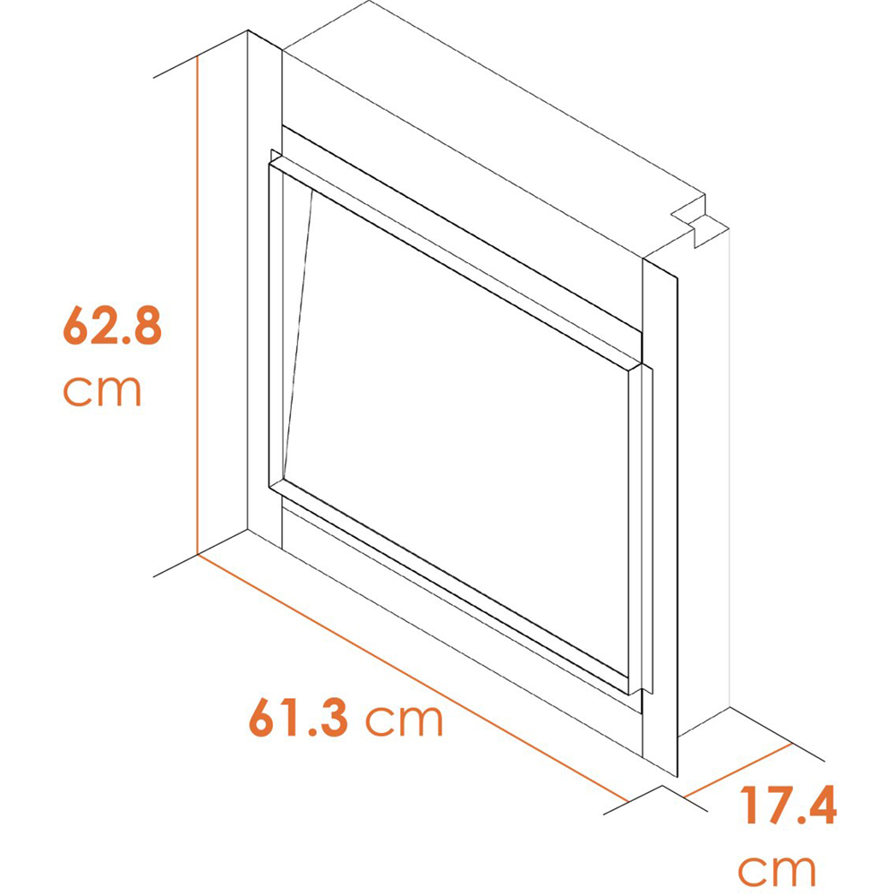 Adam Sahara Fully Inset Media Wall Electric Fireplace 24 inch Image 8