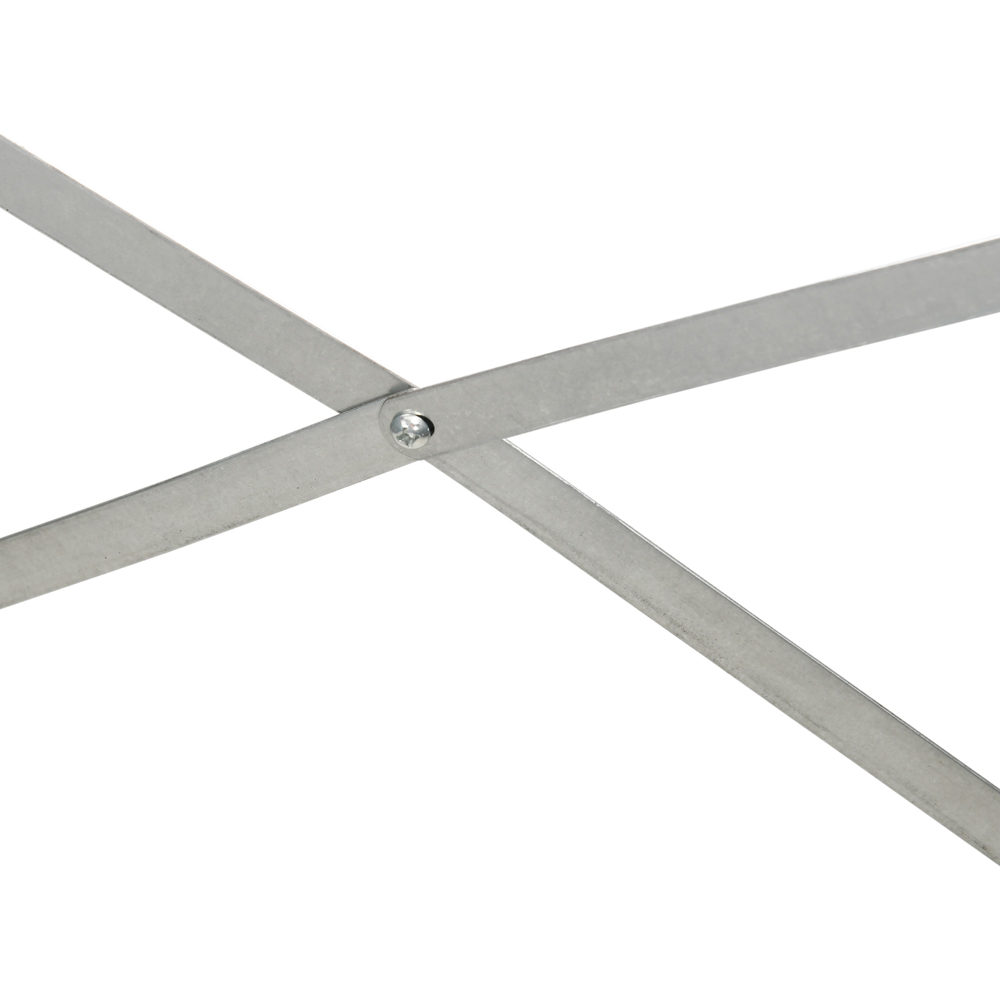 Outsunny Light Grey Galvanised Steel Raised Garden Bed with Reinforced Rods 59 x 90 x 180cm Image 4