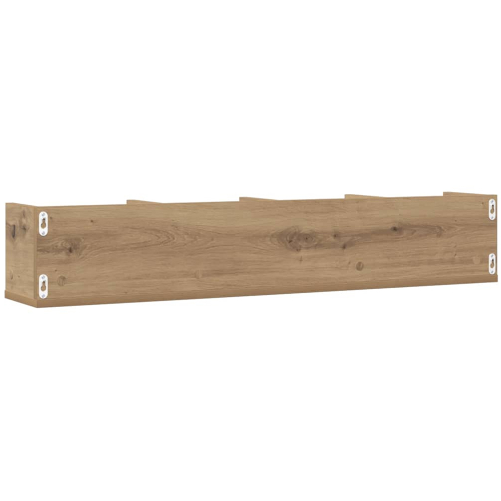 vidaXL 4 Shelf Artisan Oak Wall Shelf Image 5