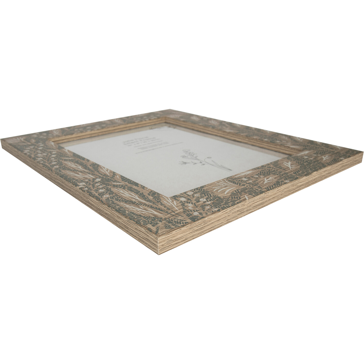 Jolie Floral Effect Frame Green 10x8in Image 2