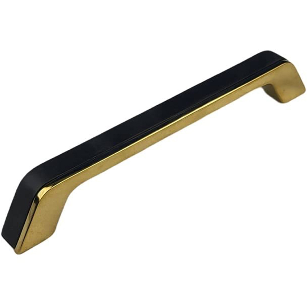 Golden Grace Black Gold Zeta Cabinet Pull Handle Set 160mm Image 1