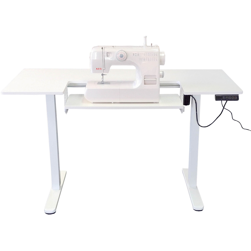 Sewing Online WC1015 Electric White Adjustable Sewing Machine Table Image 2