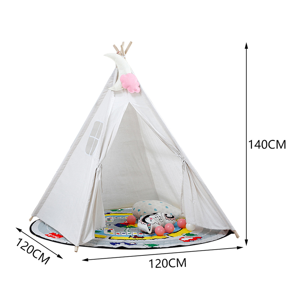 Living and Home Children Indian Tent White 1.6m Image 3