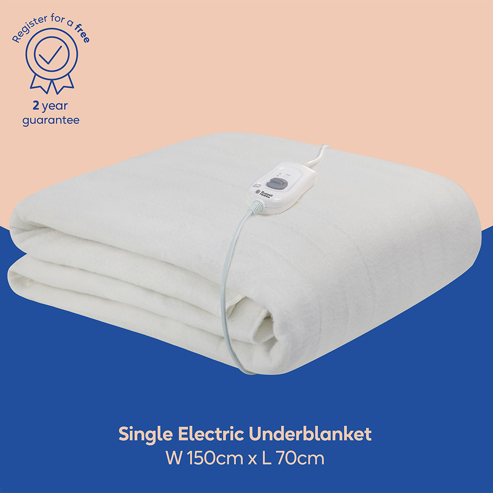Russell Hobbs Single Electric Underblanket with 3 Heat Settings Image 8