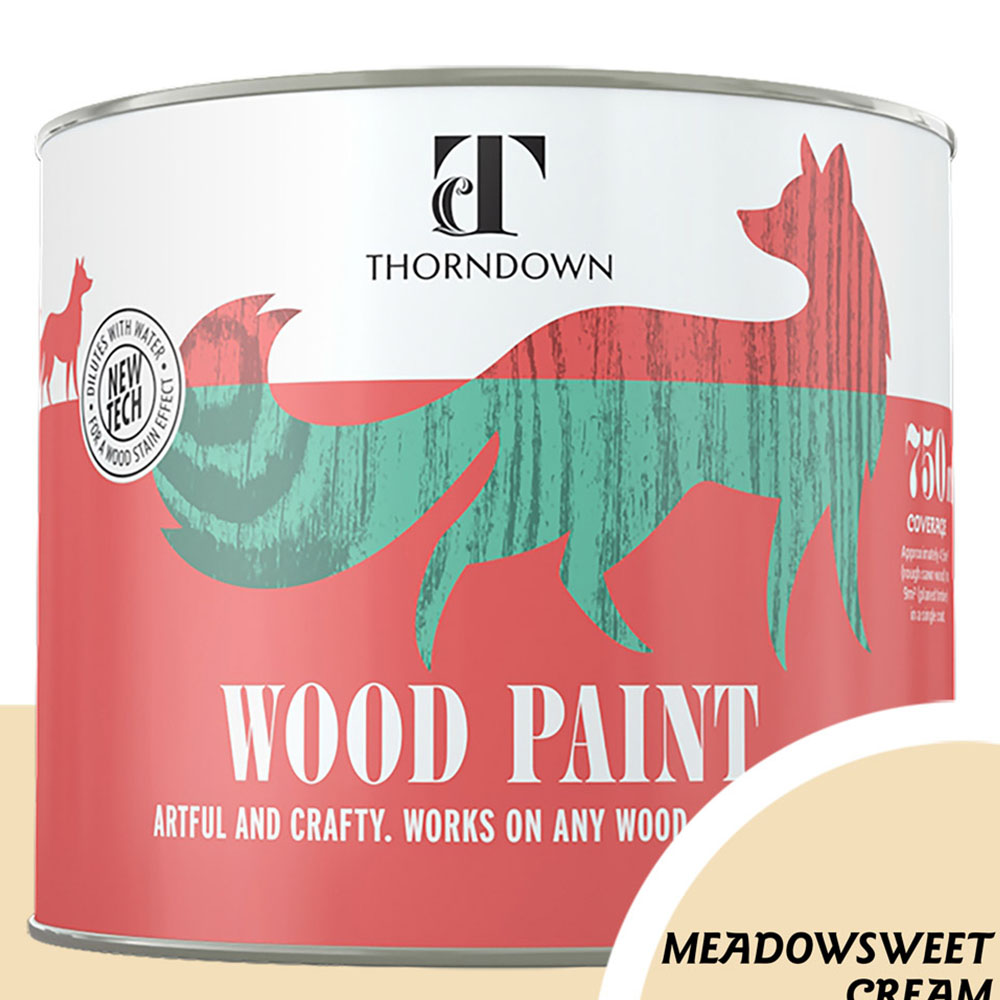 Thorndown Meadowsweet Cream Satin Wood Paint 750ml Image 3