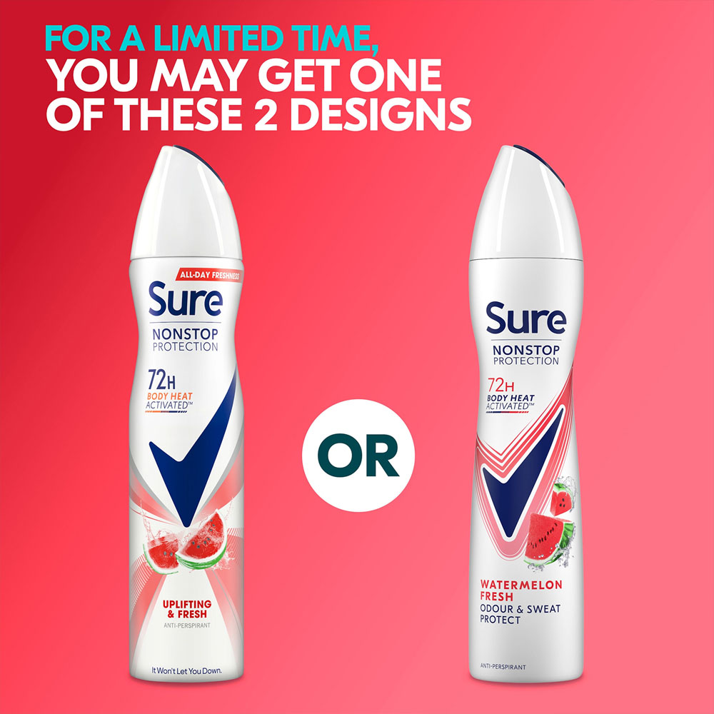 Sure Women Uplifting and Fresh 72H Protection Anti-Perspirant Deodorant 250ml 30 Pack Image 6