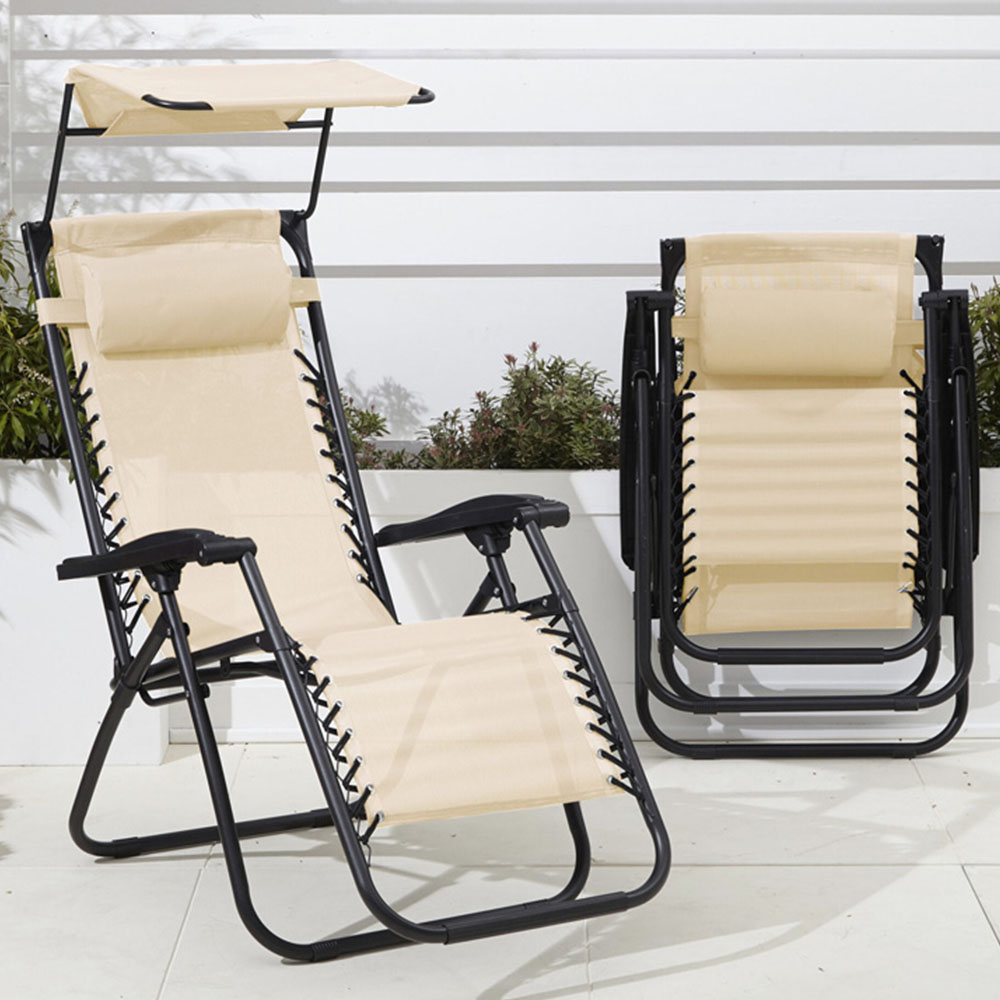 Neo Cream Zero Gravity Chairs and Table Image 5