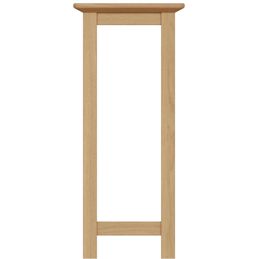 FWStyle Taberno Single Shelf Natural Lacquered Oak Side Table Image 3
