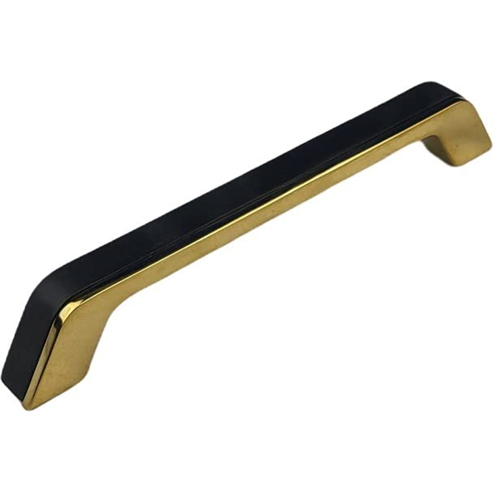 Golden Grace Black Gold Zeta Cabinet Pull Handle Set 96mm Image 1
