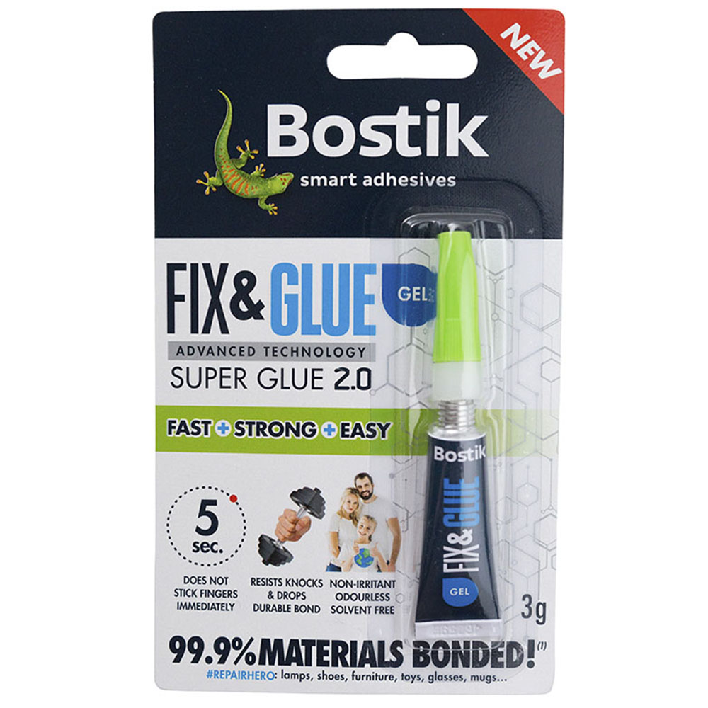 Bostik Fix and Glue Gel 3g Wilko