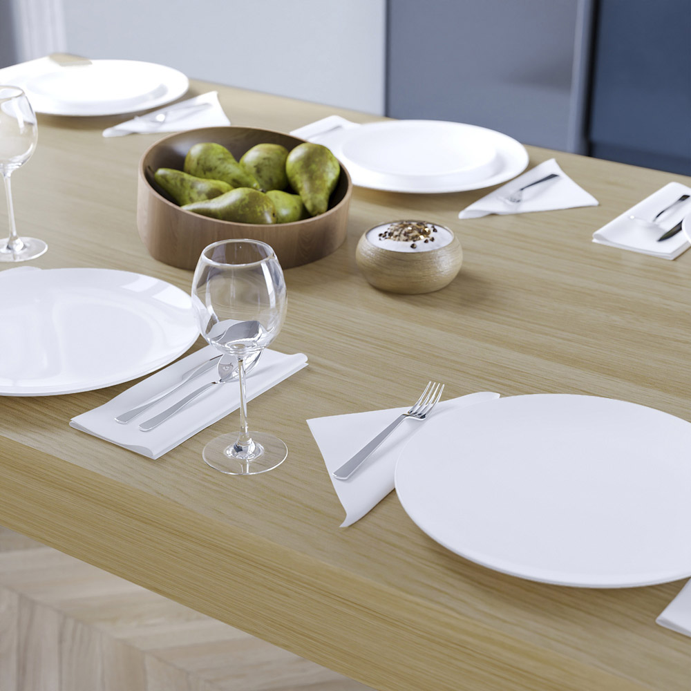 Vida Designs Medina 6 Seater Dining Table Oak Image 3