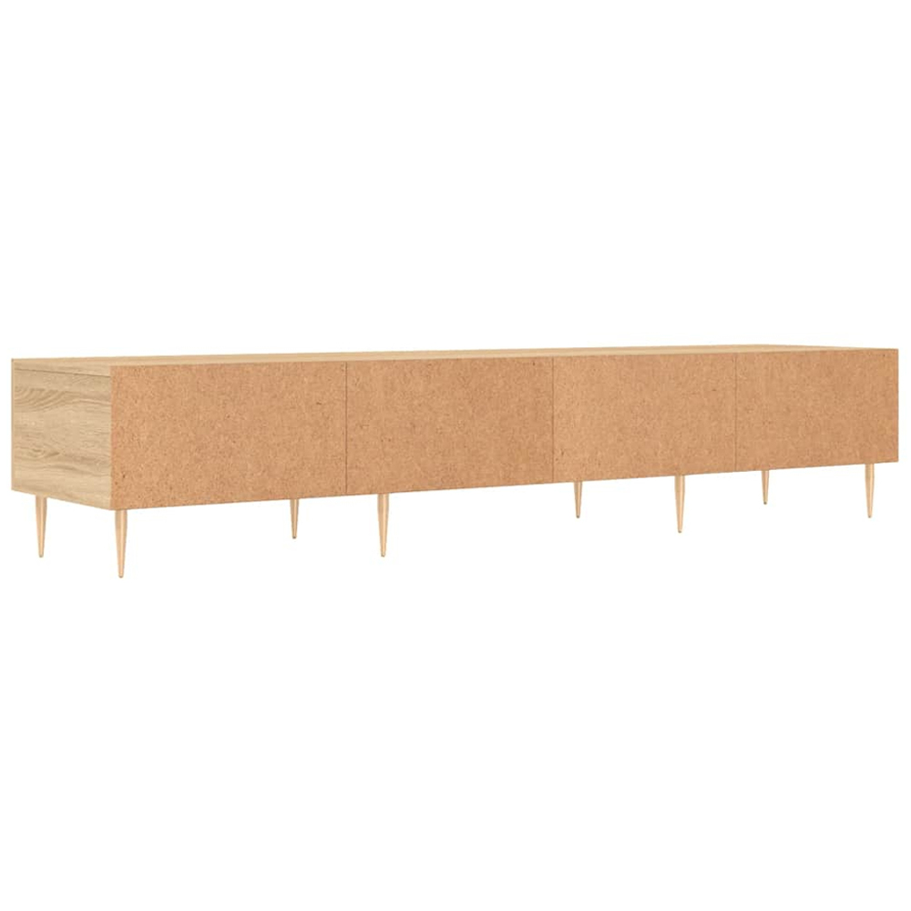 vidaXL 3 Drawer Sonoma Oak Wide TV Cabinet Image 8