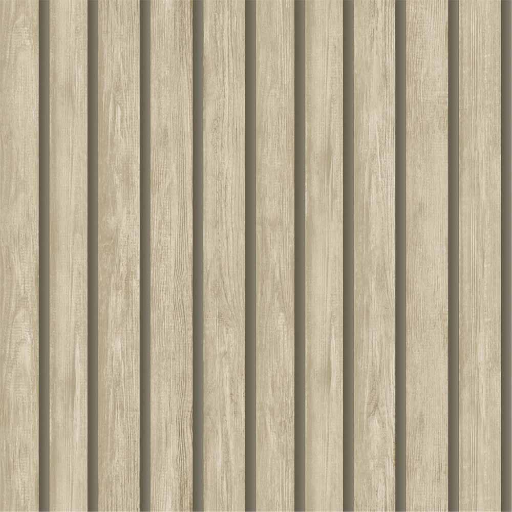 Holden Wood Slat Neutral Wallpaper Image 1