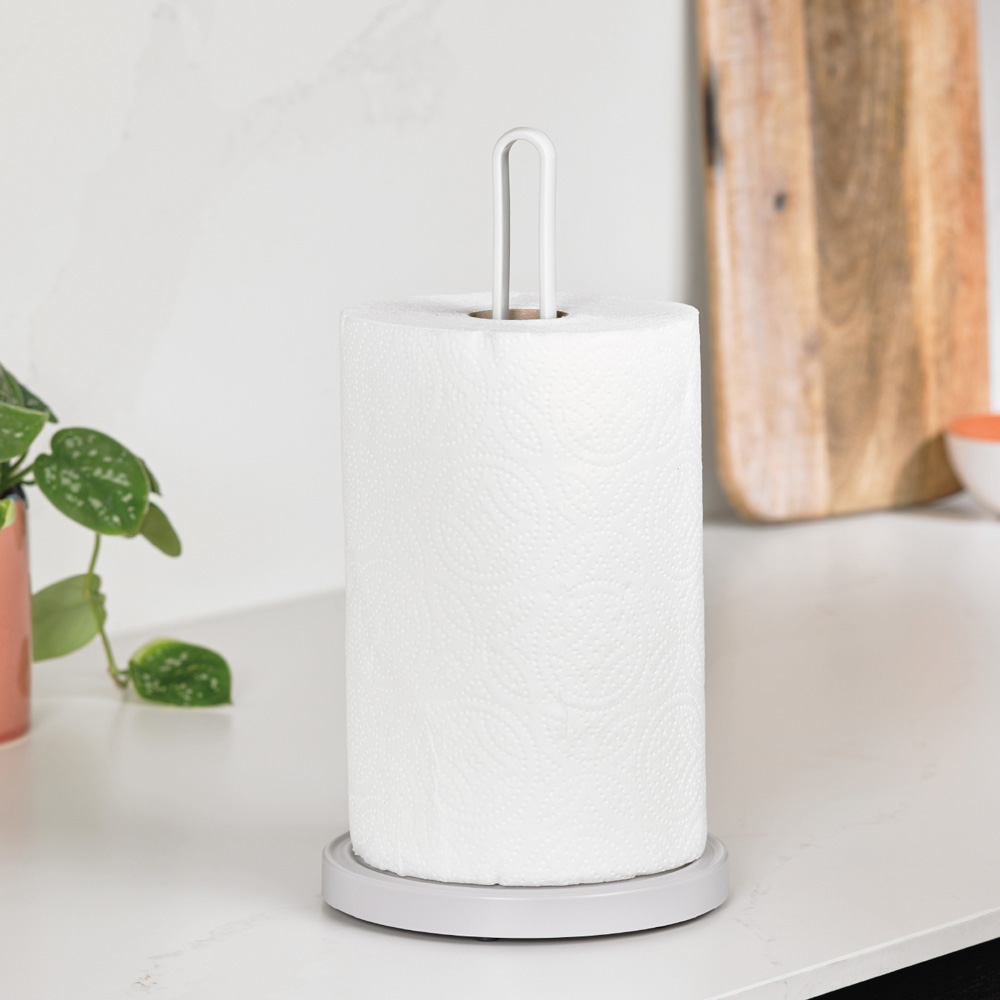 ReBorn Stone Effect Freestanding Kitchen Roll Holder Image 2